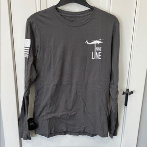 Nine Line Apparel Women's Gray Long Sleeve Tee